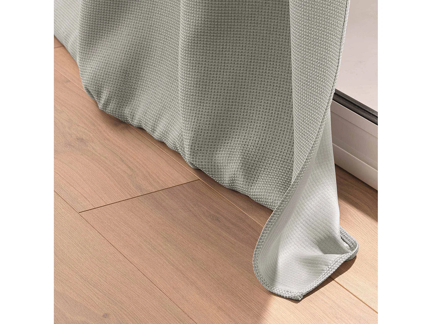 Rideau Occultant Jacquard "Blake" 135x240cm Gris