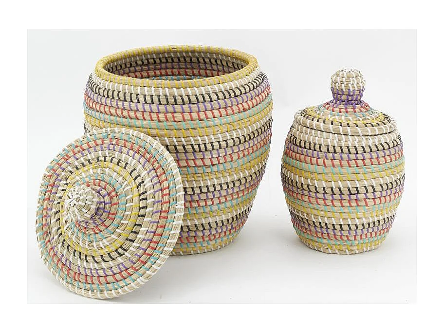 Boites jarre en jonc