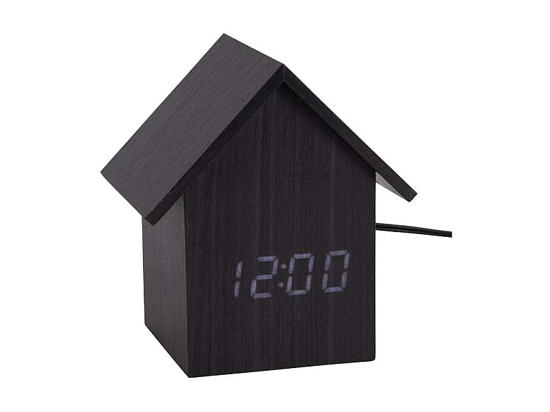 Despertador Casa LED - Negro