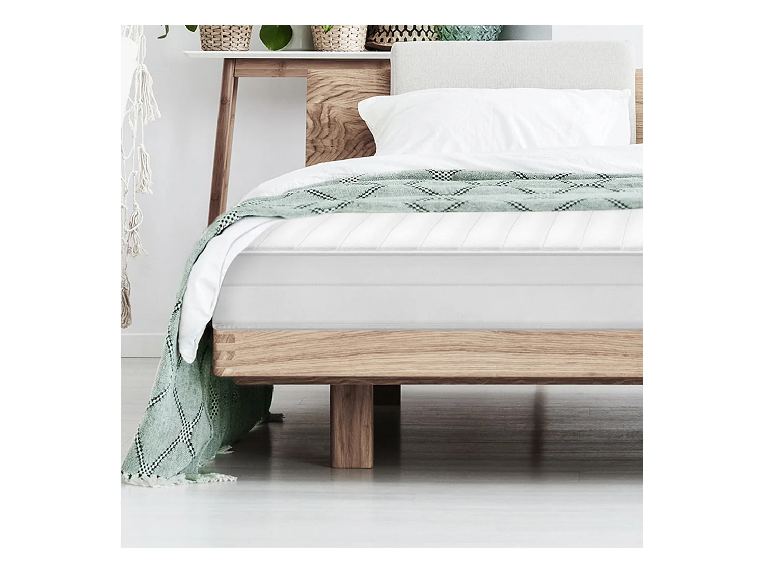 Matelas 90 x 190 cm - lavable 7 zones soutien ferme
