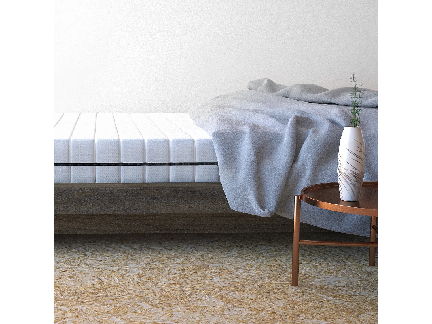 Matelas 80 x 190 cm en mousse - soutien ferme épaisseur 10 cm