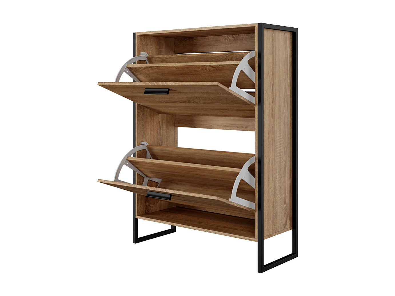 CASABEL Meuble A Chaussure Industriel 12 Paires, Pour Entrée, Couloir - Bois Clair