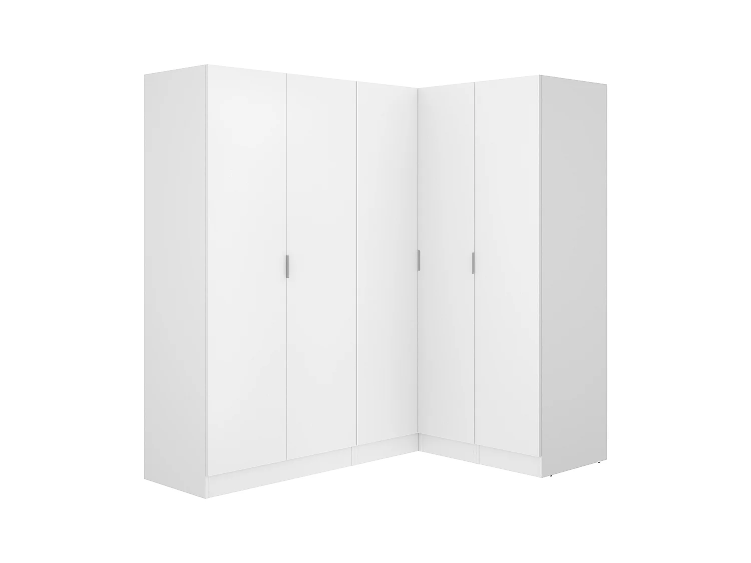 Hoekkast met 5 deuren - L173 cm - Wit - LISTOWEL