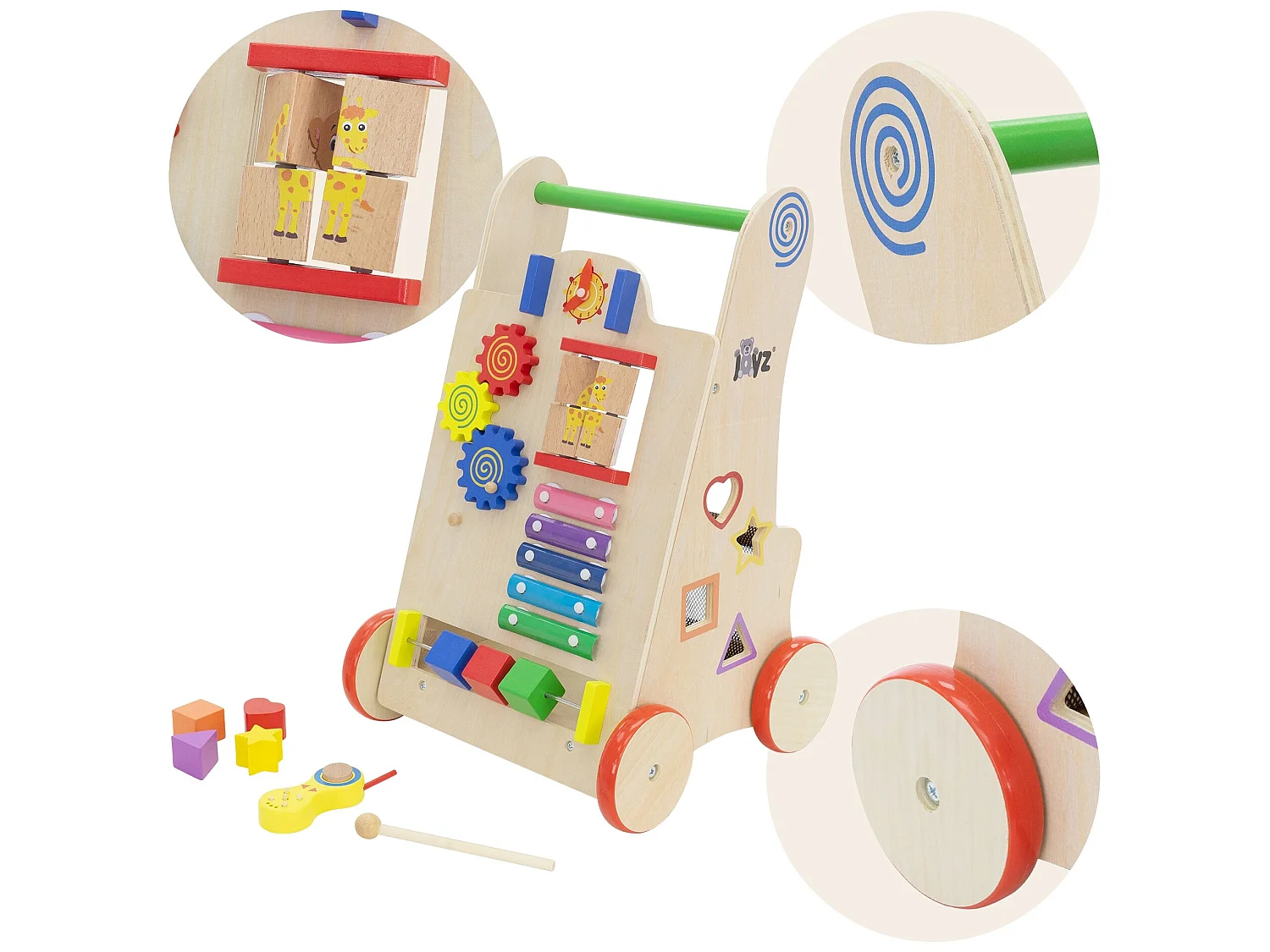 Chariot de marche Babywalker Chariot de marche Baby Walker Trotteur en bois