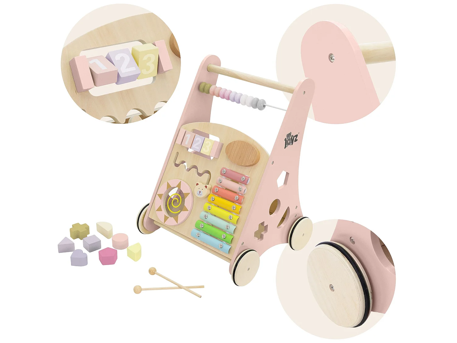 Baby Walker Chariot de marche Babywalker Chariot de marche en bois