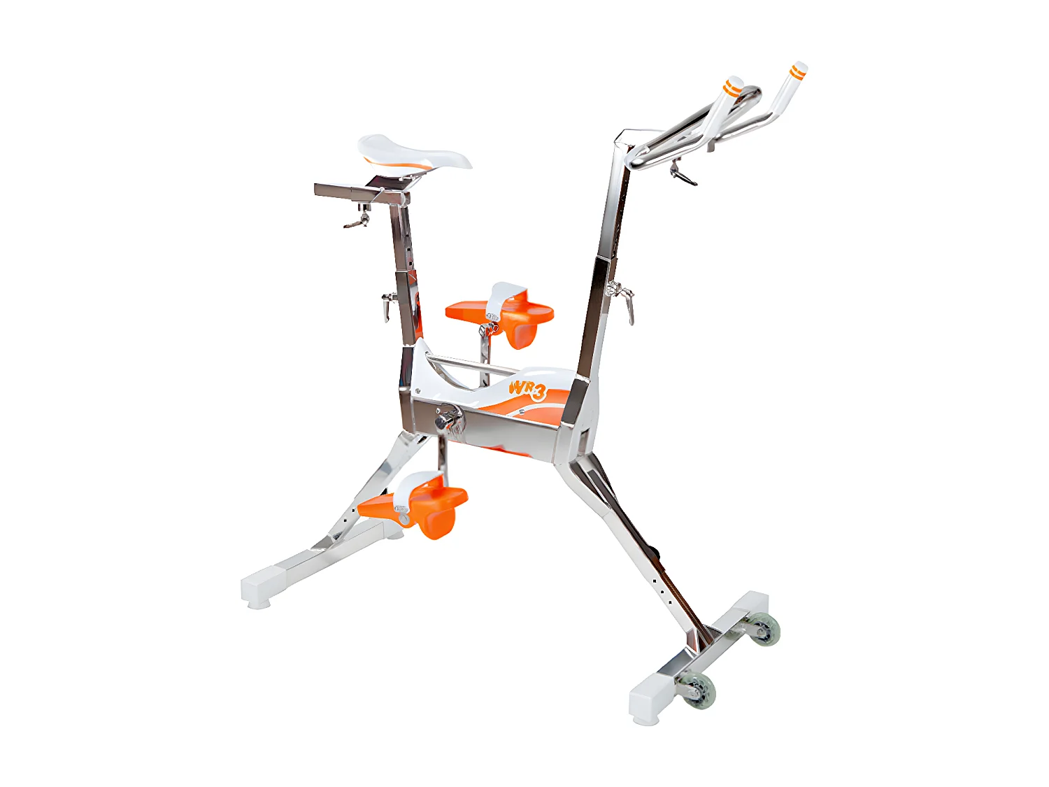 Aquabike - Waterflex Wellness - 18,5 kg - 316 L - Innovador sistema Click & Turn - Blanco / Naranja - WX-WR3
