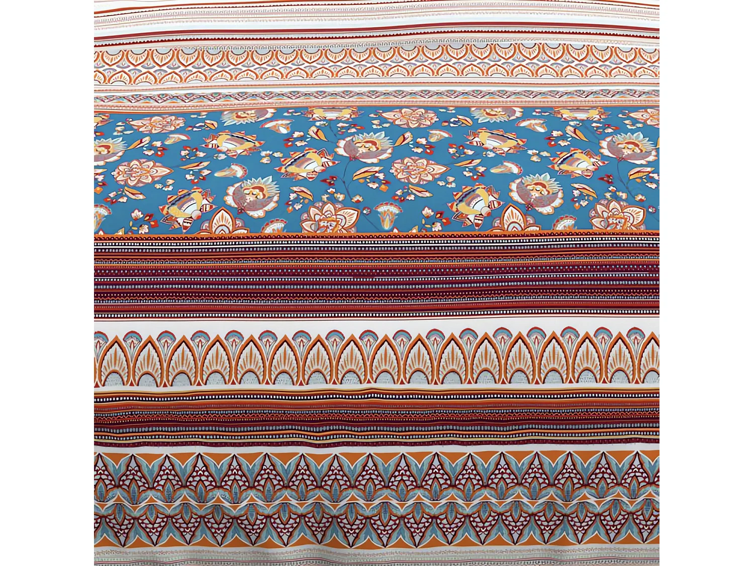 Parure de lit Jaipur bleu 140x200 cm