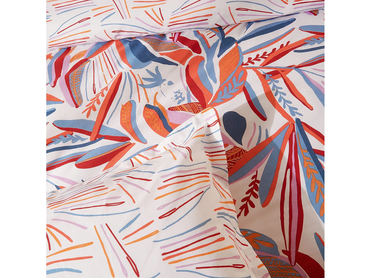 Parure de lit perroquet salsa 260x240 cm - Tradilinge