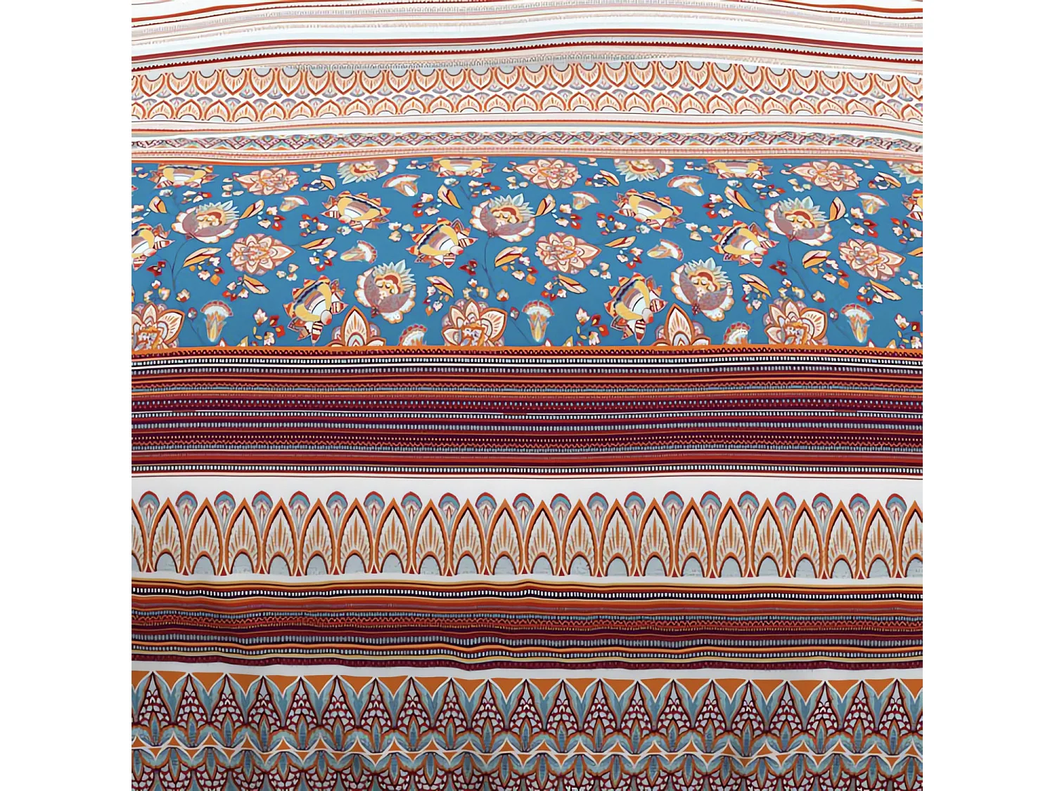 Parure de lit Jaipur bleu 260x240 cm