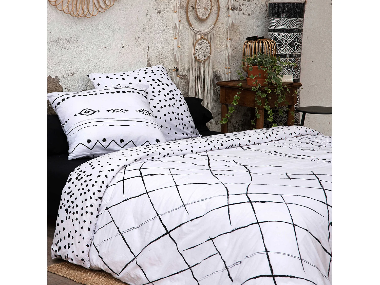 Parure de lit Ikat 240x220 cm