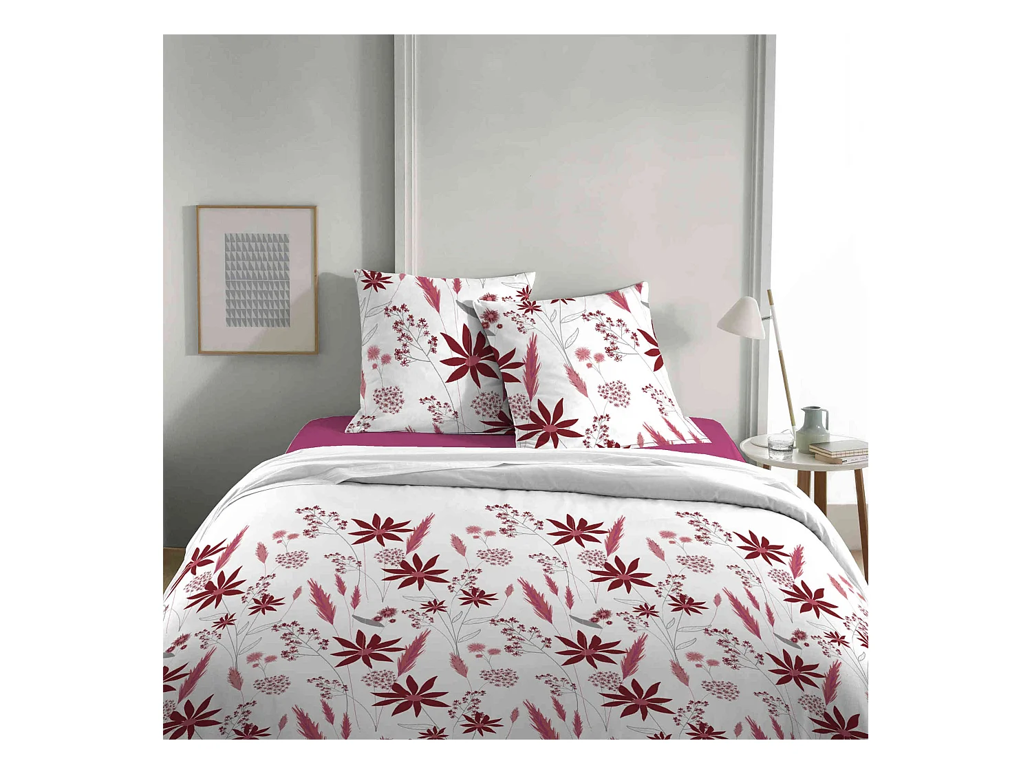 Parure de lit Oxo Cassis 260x240