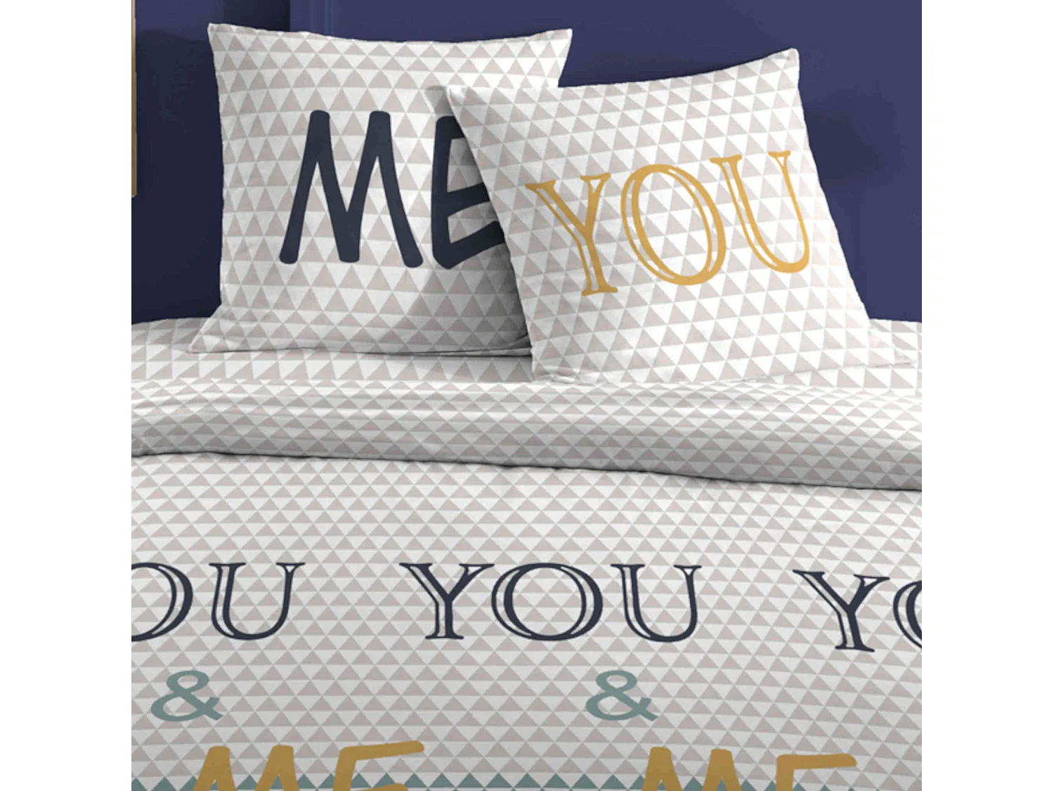 Parure de lit You and Me 260x240 cm