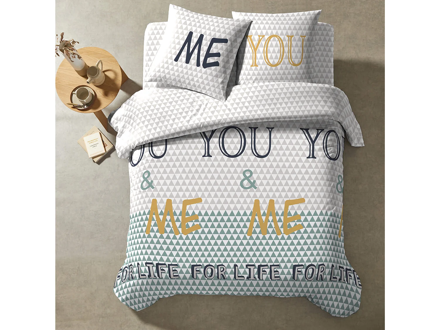 Parure de lit You and Me 260x240 cm