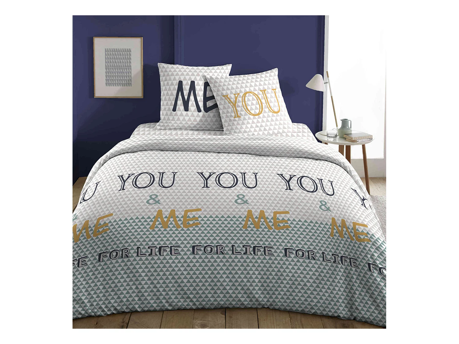 Parure de lit You and Me 260x240 cm