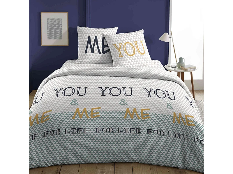 Parure de lit You and Me 260x240 cm
