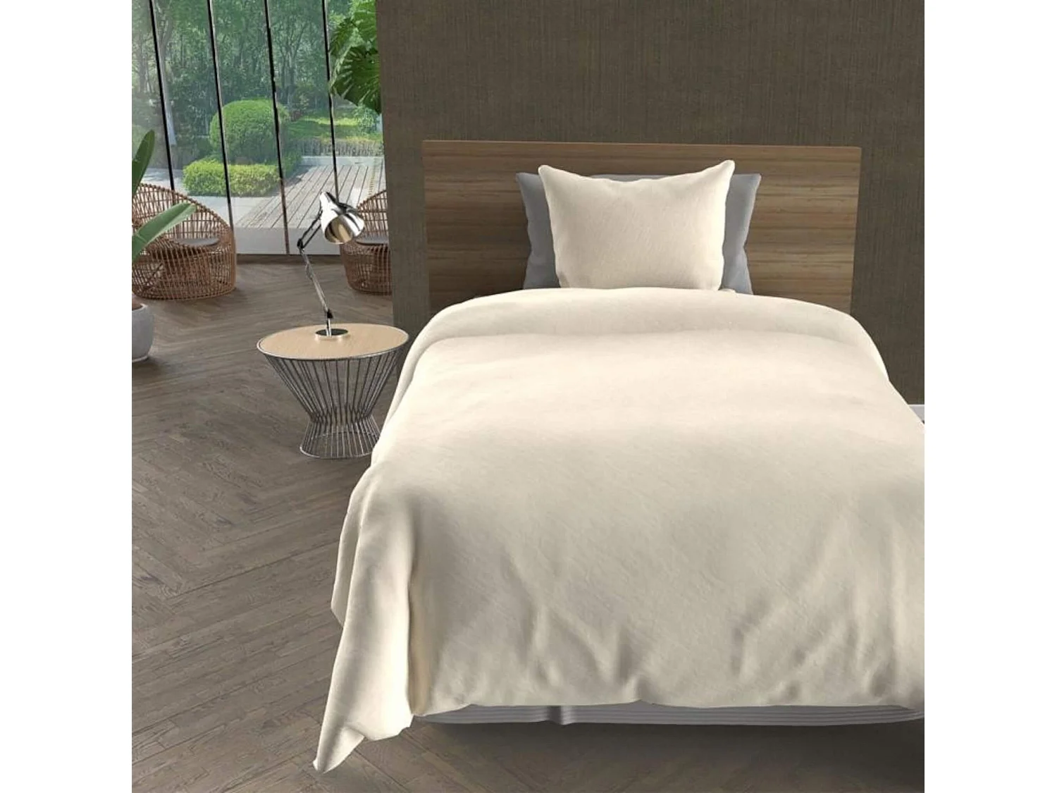 Set funda nórdica de microfibra lavada 240x220 cm BOHEME lino, por Intemporel