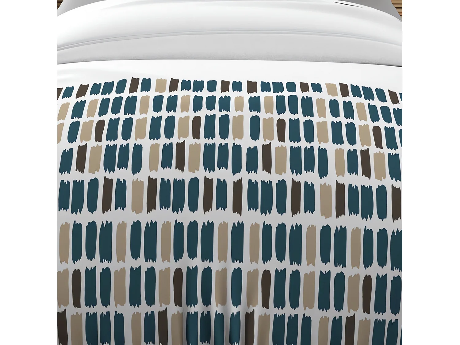 Set funda nórdica de algodón 57 hilos 140x200 cm FABIO azul