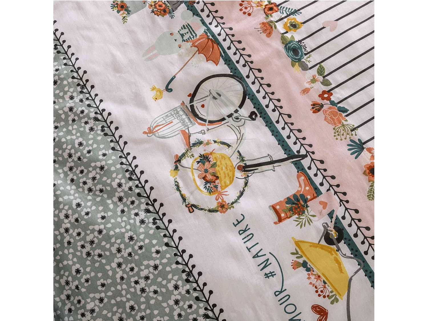 Parure de lit enfant Jardinage 200x200 cm