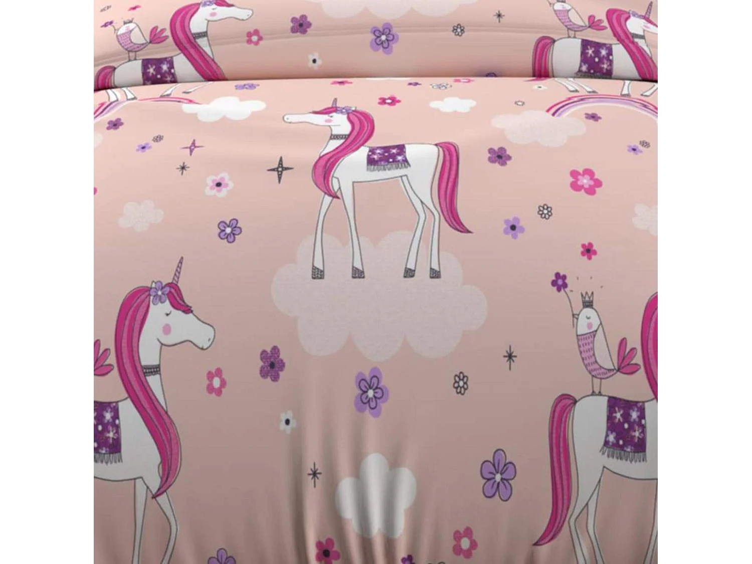 Parure de lit enfant Licornes 140x200