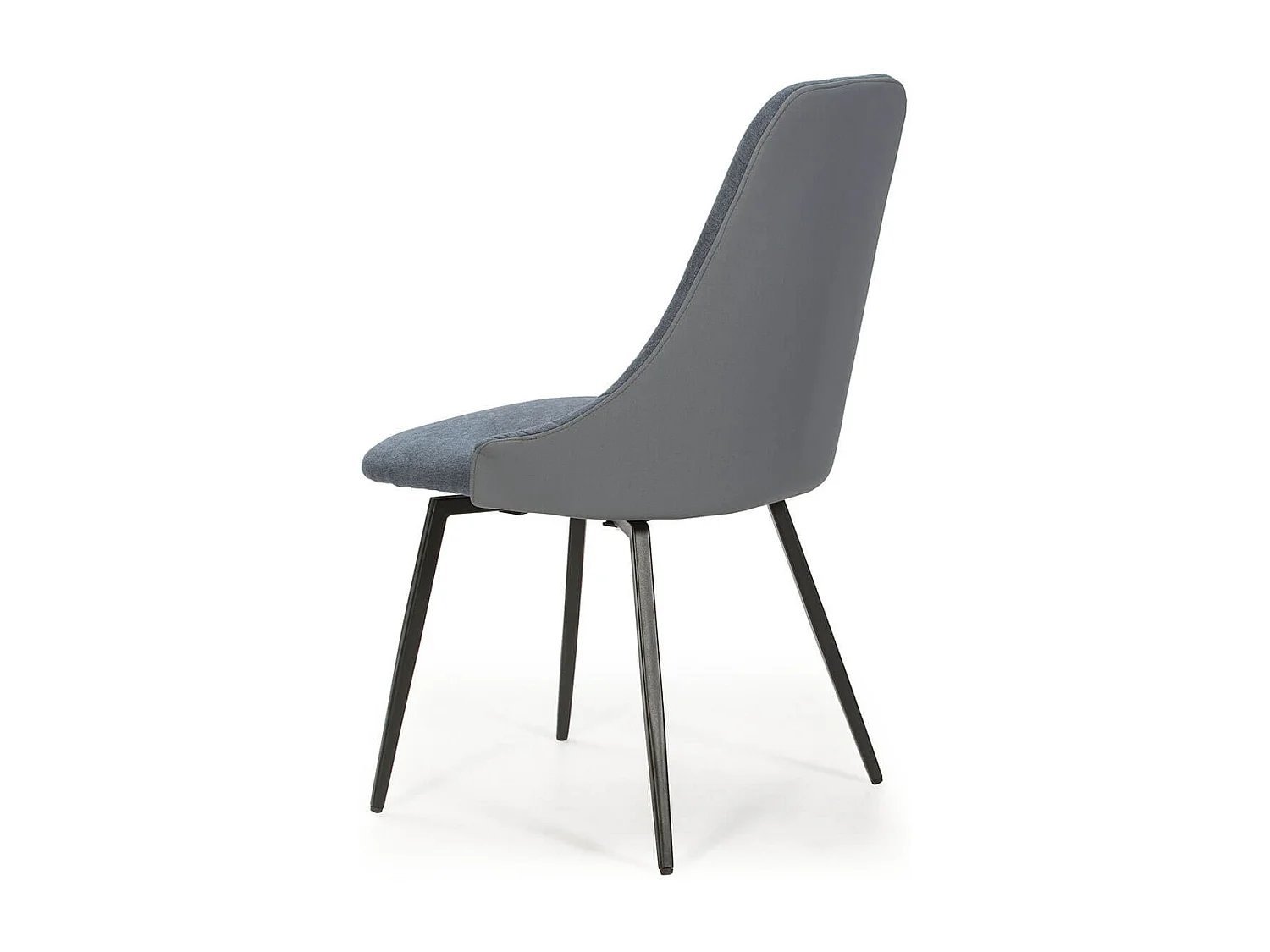 UNDY - Lot de 2 Chaises Pivotantes Tissu Bleu