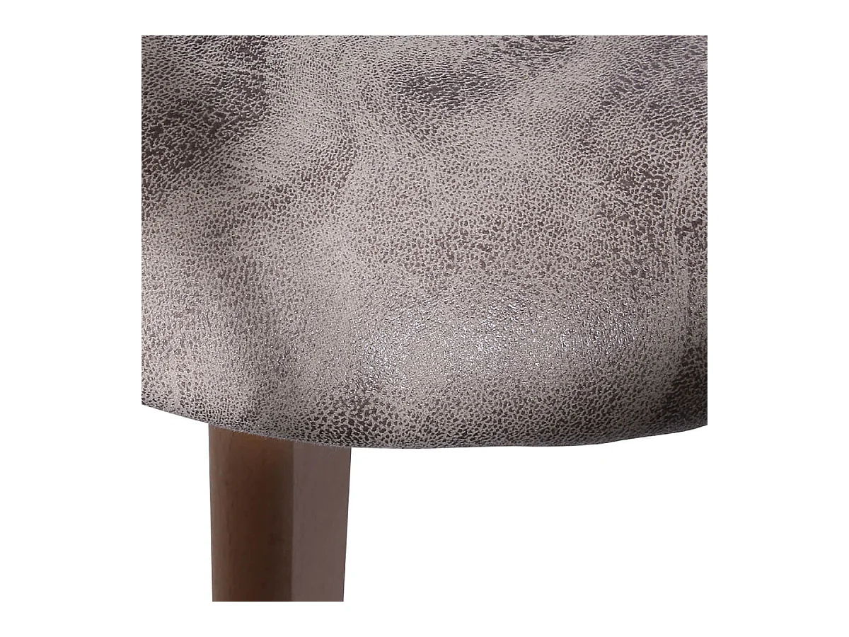 MELO - Lot de 4 Chaises Scandinaves Aspect Vieux Cuir