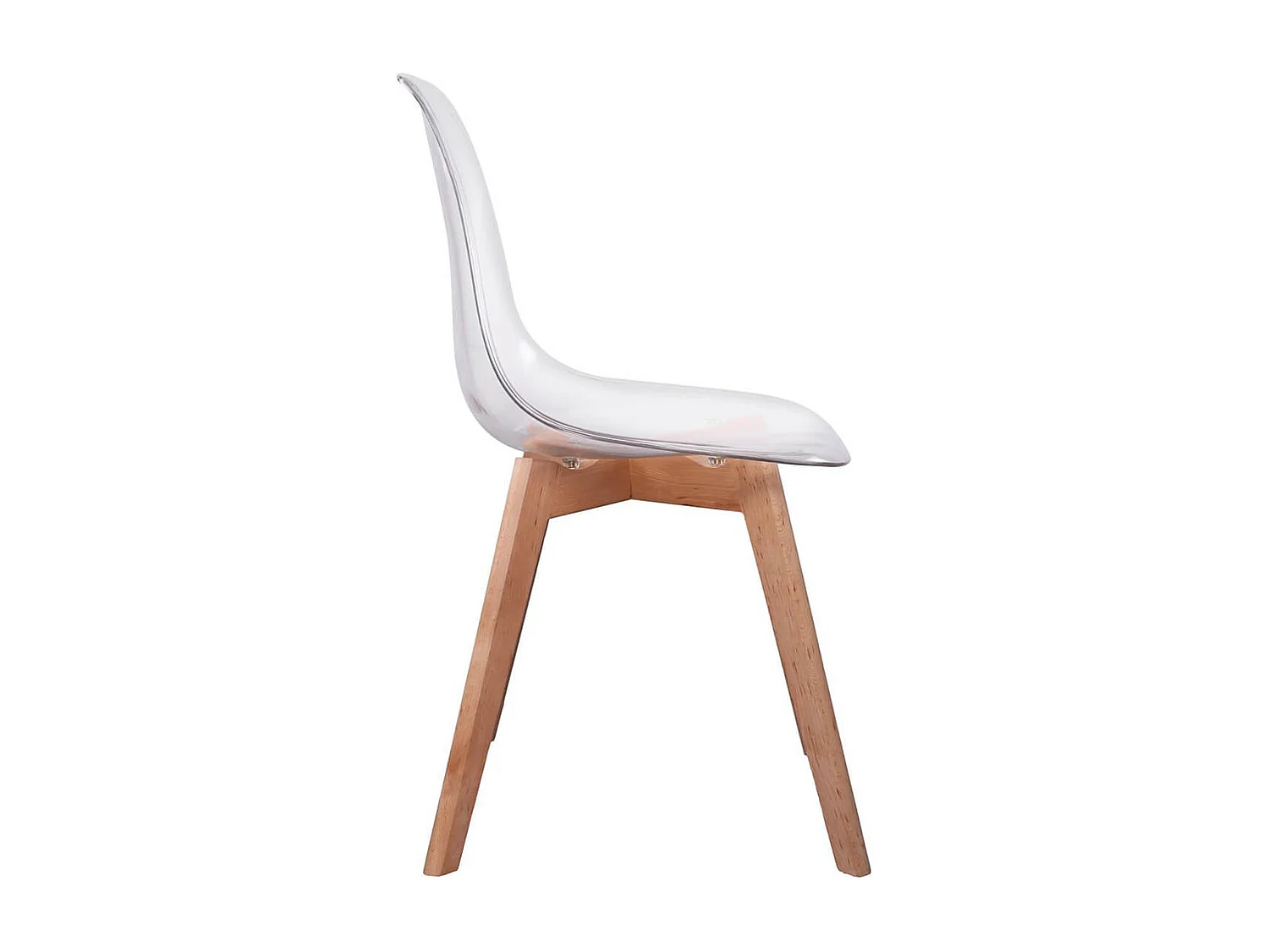 OKOA - Lot de 6 Chaises Transparentes