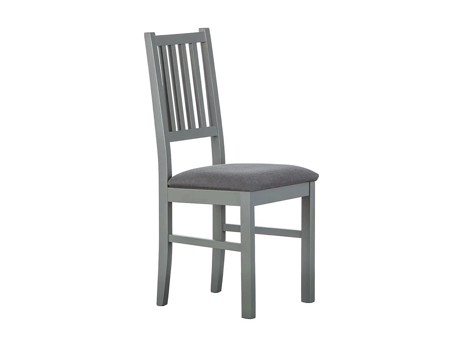MELINA - Lot de 2 Chaises Bois Massif Gris