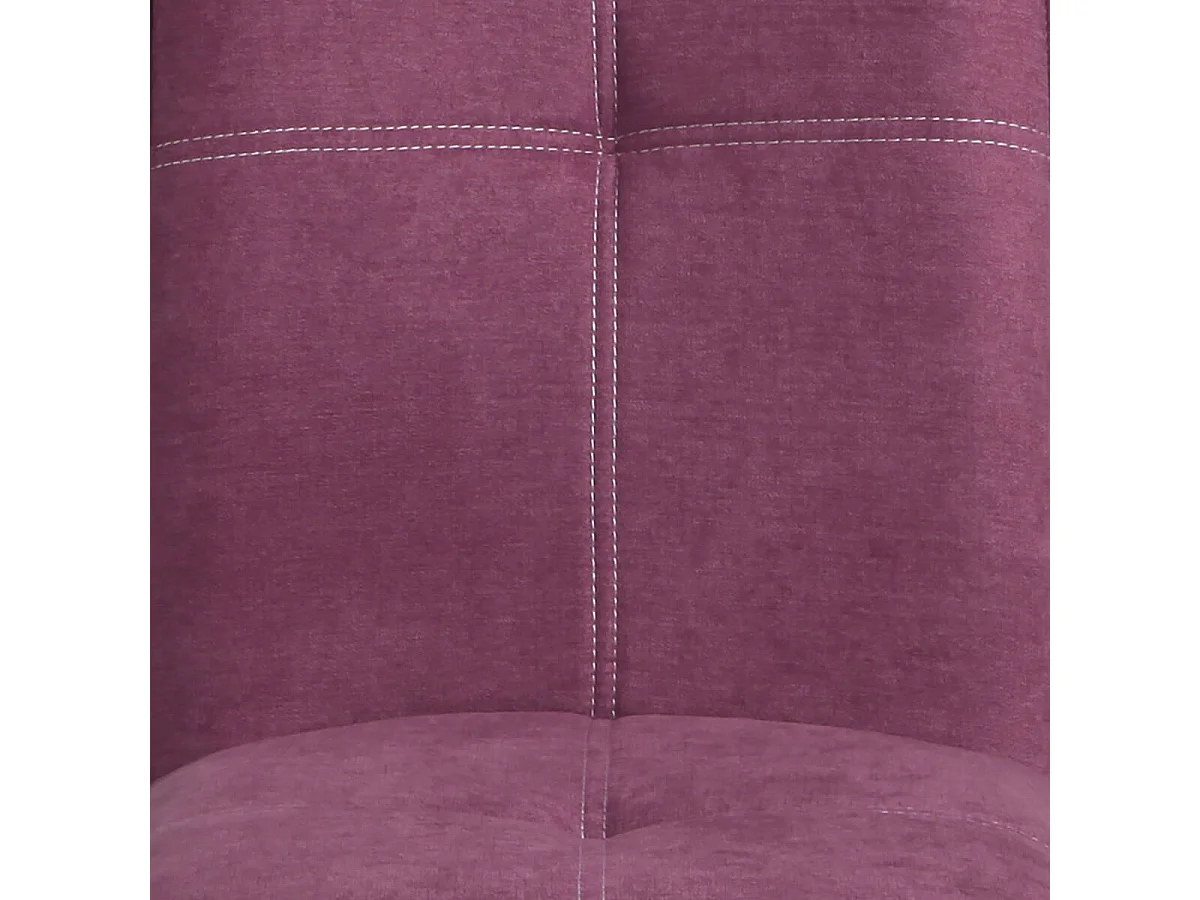 BISPO - Lot de 2 Chaises Tissu Coloris Violet