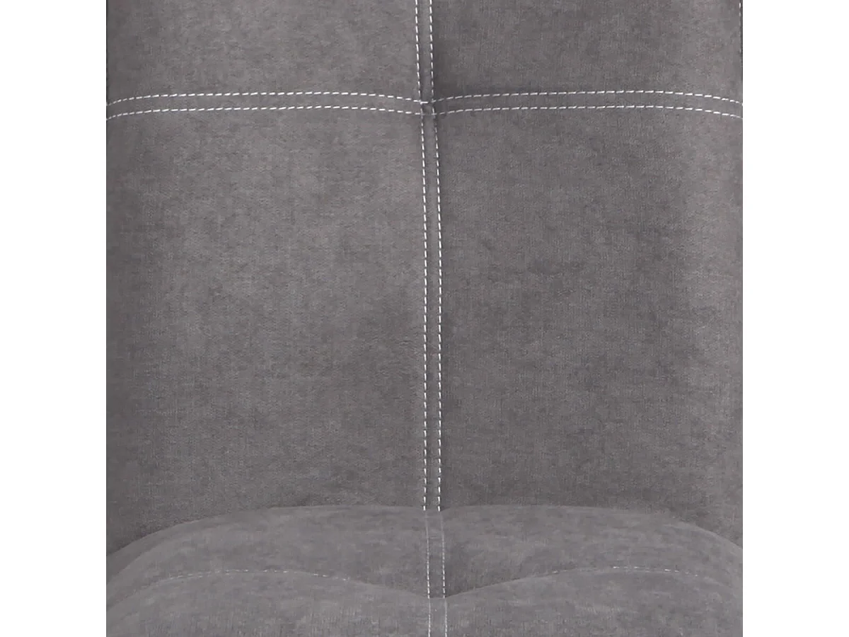 BISPO - Lot de 2 Chaises Tissu Coloris Gris