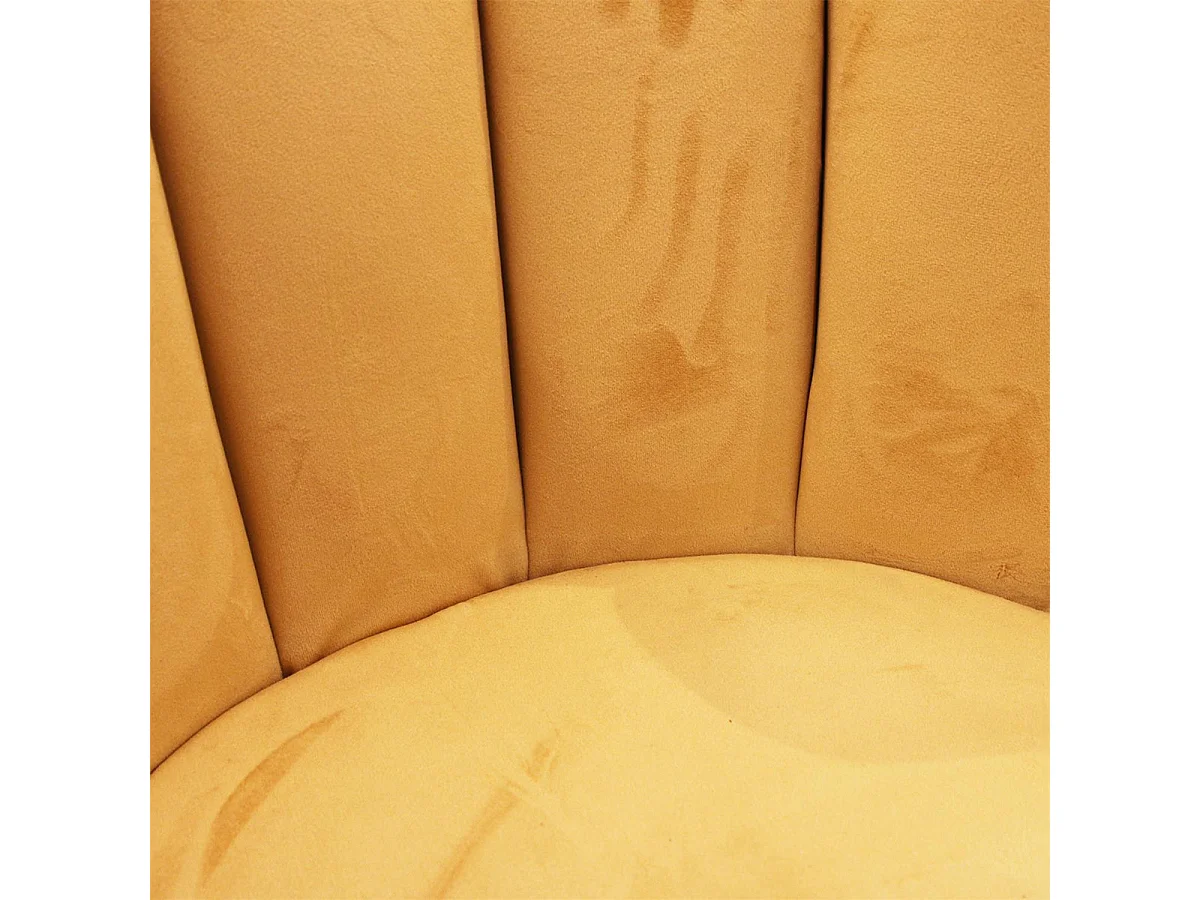 CHARLOTTE - Lot de 4 Chaises Velours Jaune