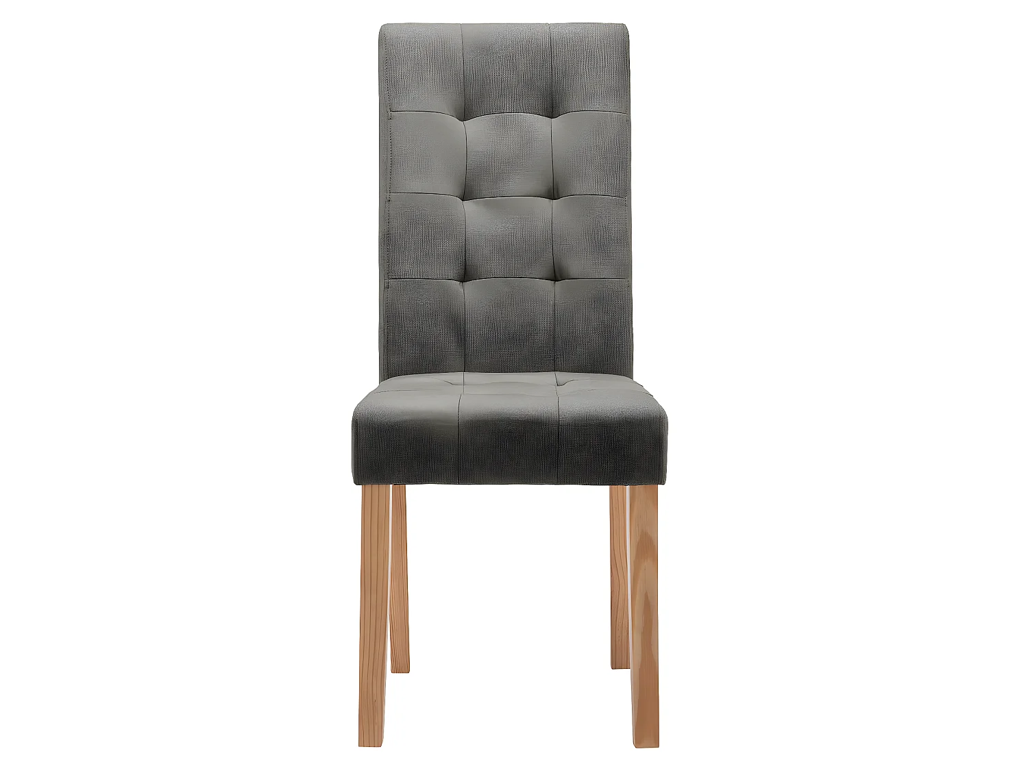 BOSTON - Lot de 6 Chaises Taupe Capitonnées