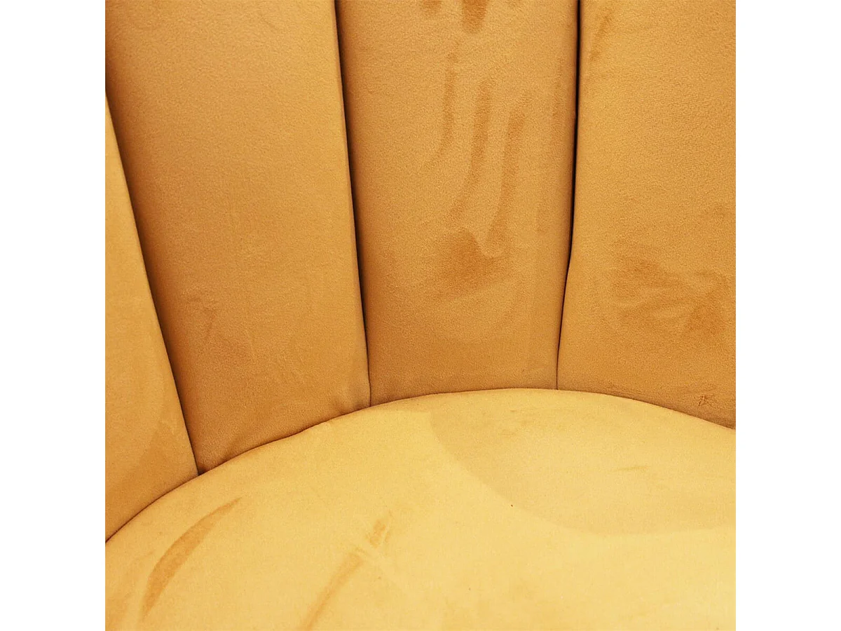 CHARLOTTE - Lot de 2 Chaises Velours Jaune