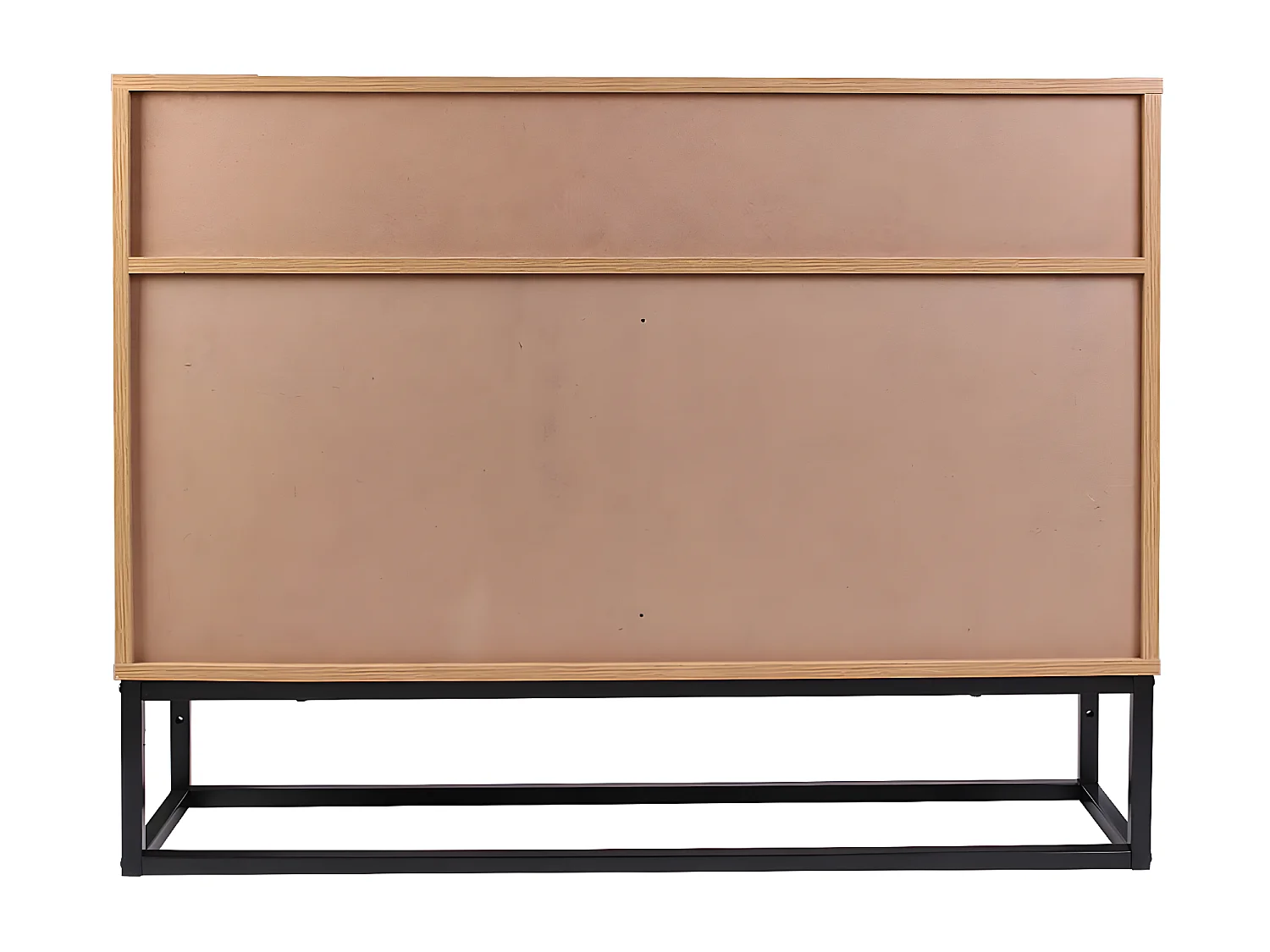 ABRIL - Buffet 2 Portes 2 Tiroirs Aspect Bois