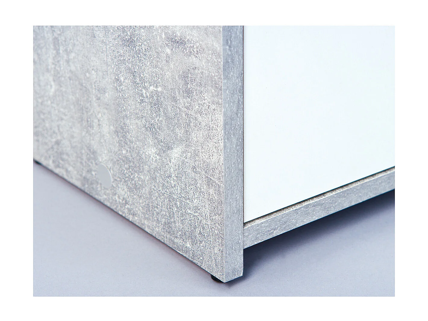 MARRY "BÉTON" - Meuble 5 Portes 2 Tiroirs