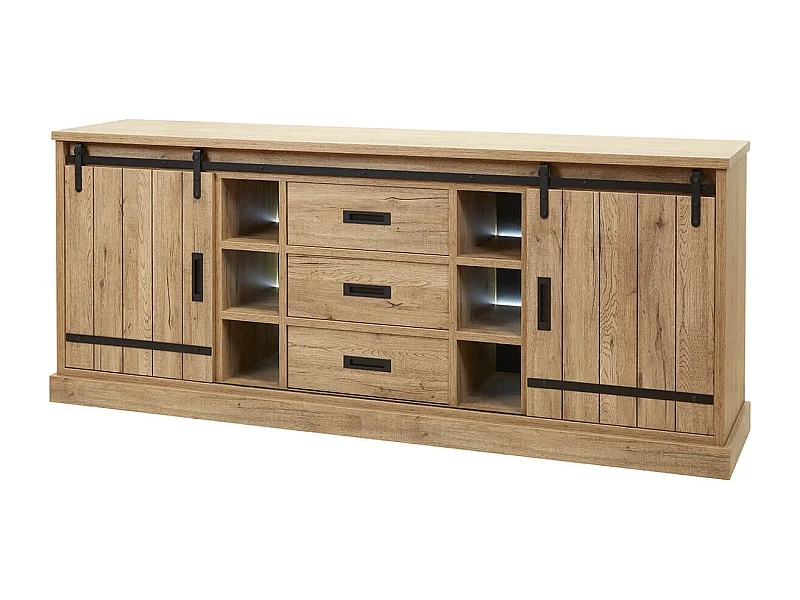 CEDRA - Buffet Multi-Rangements Industriel avec Leds