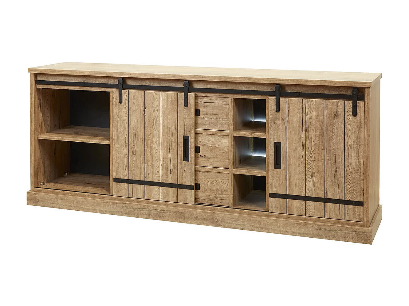 CEDRA - Buffet Multi-Rangements Industriel avec Leds