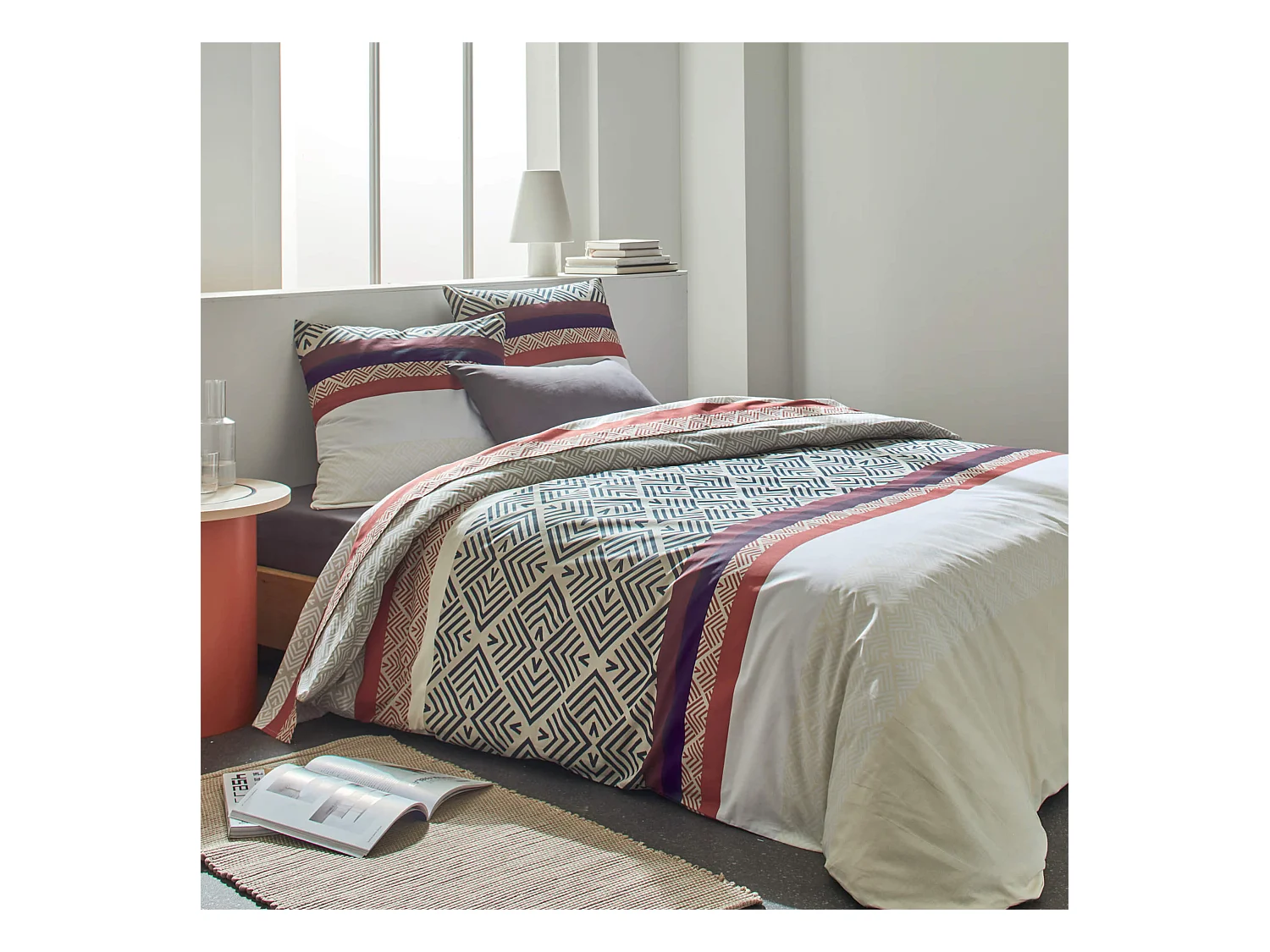 Parure de lit Raysme Anthracite 260x240 cm