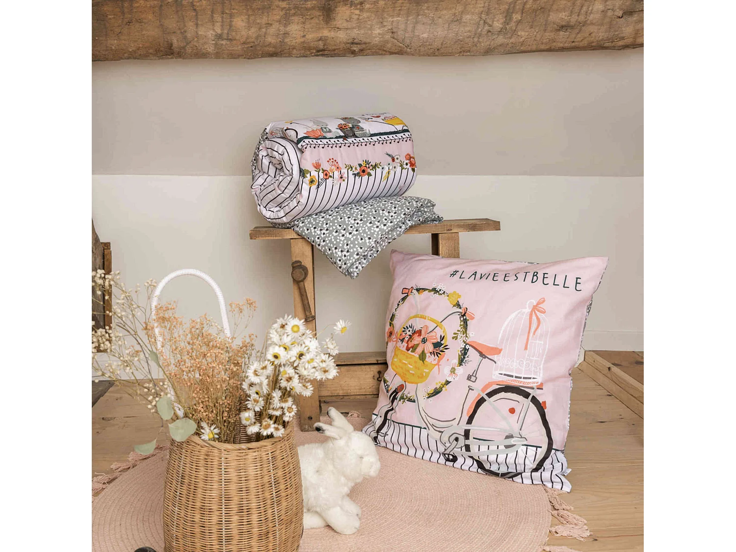 Parure de lit enfant Jardinage 240x220 cm