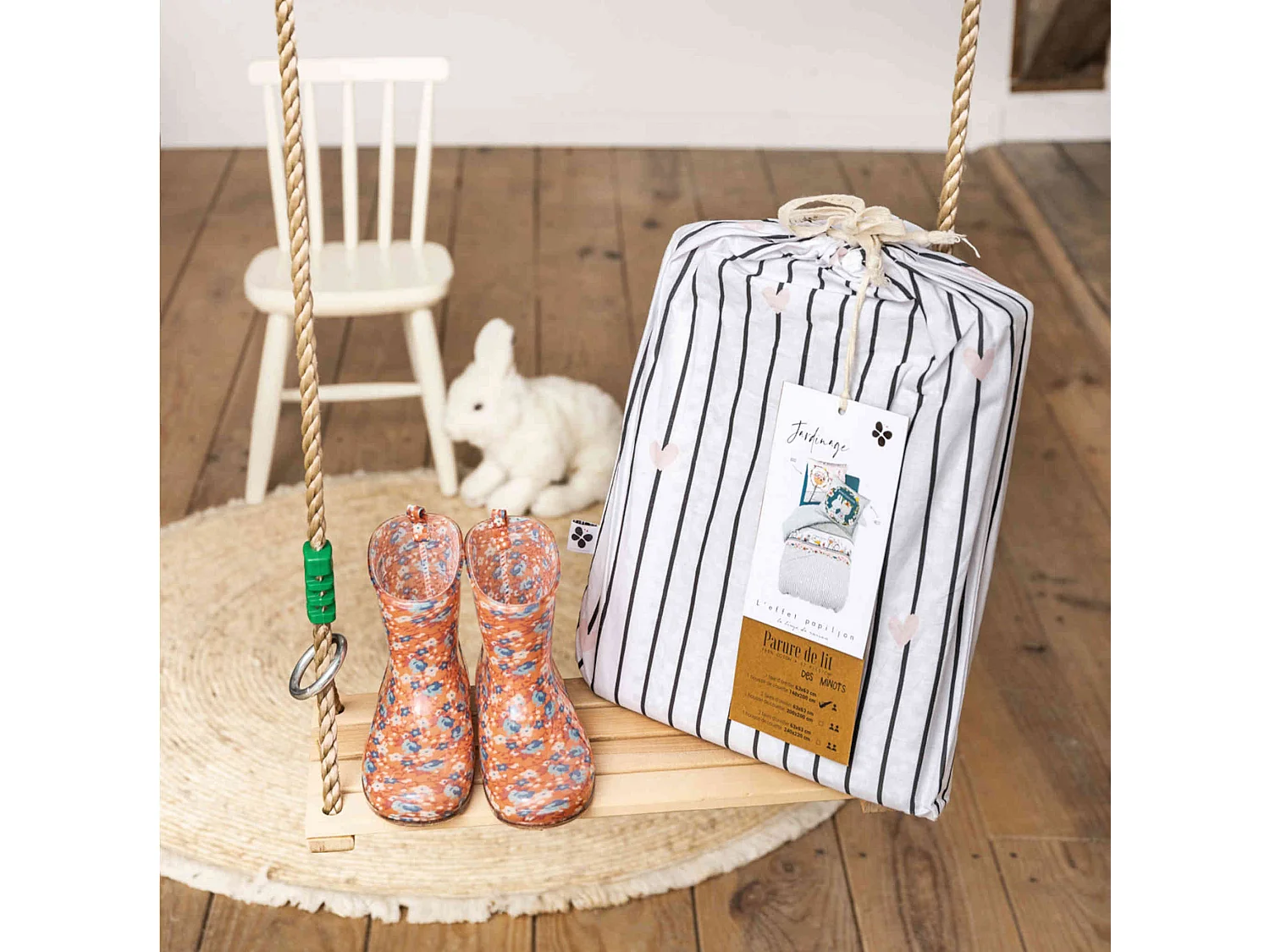 Parure de lit enfant Jardinage 240x220 cm