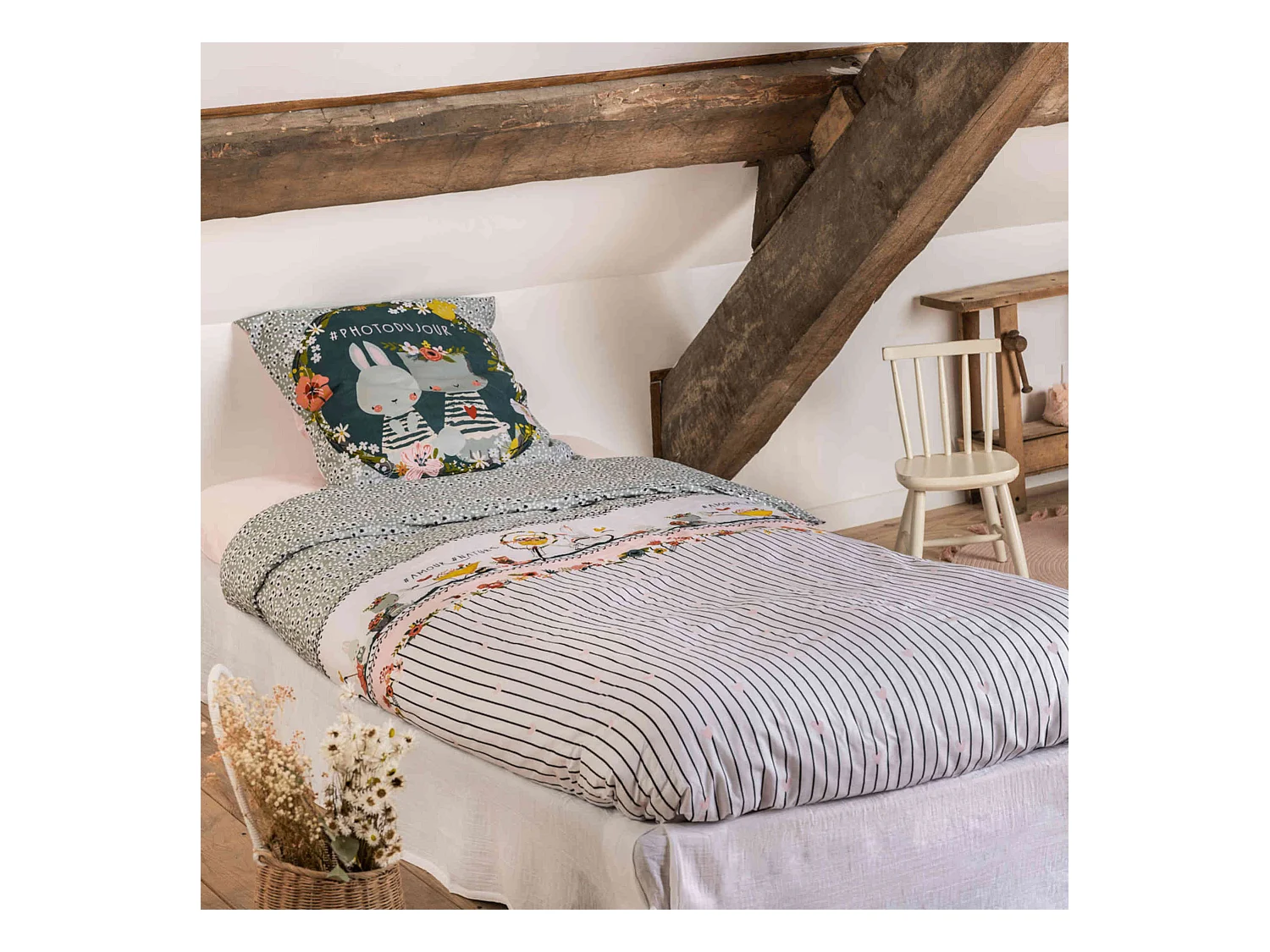 Parure de lit enfant Jardinage 240x220 cm