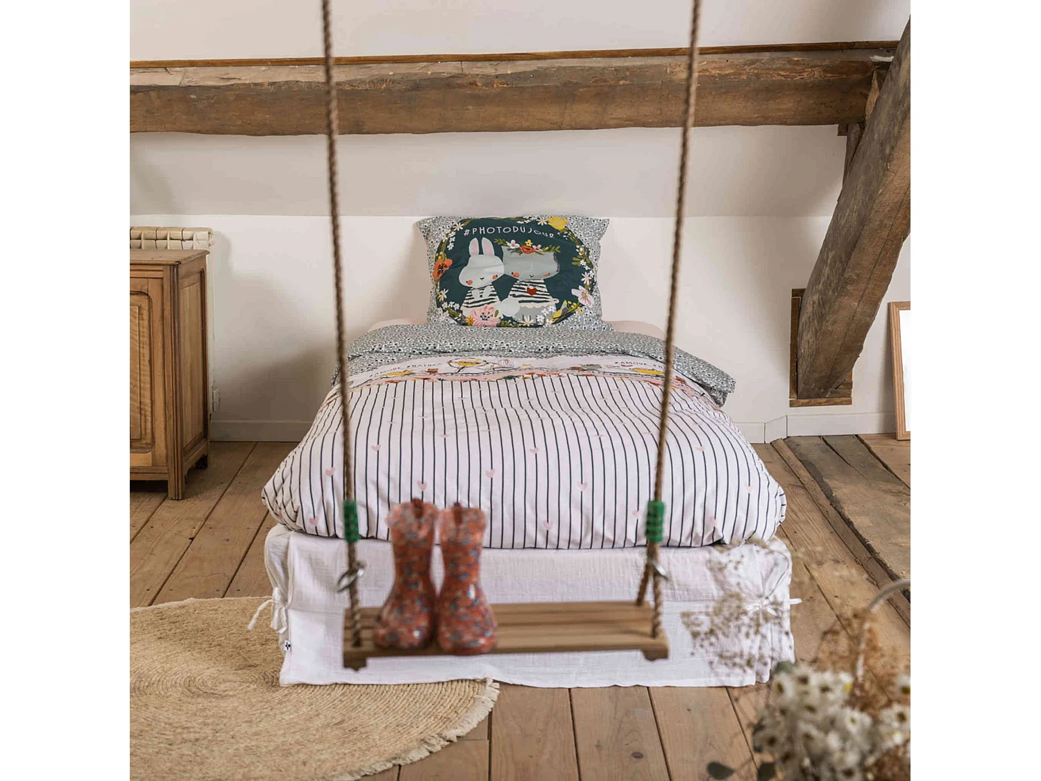 Parure de lit enfant Jardinage 240x220 cm