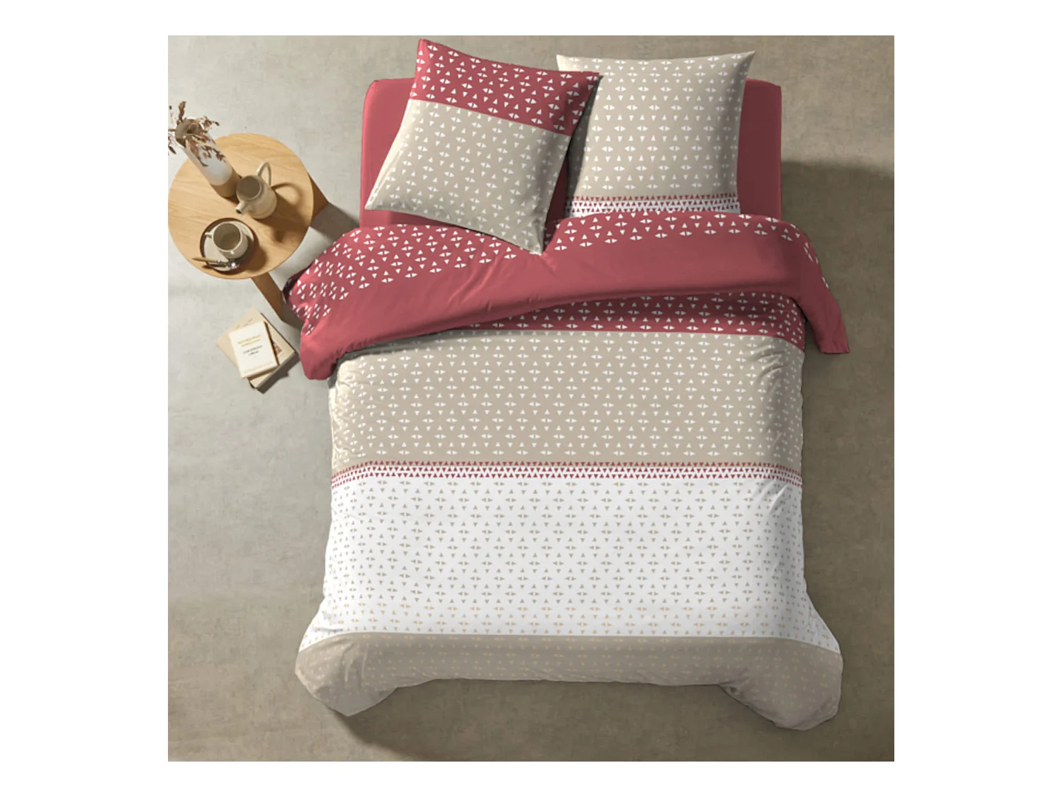 Parure de lit Mohy beige 240x220