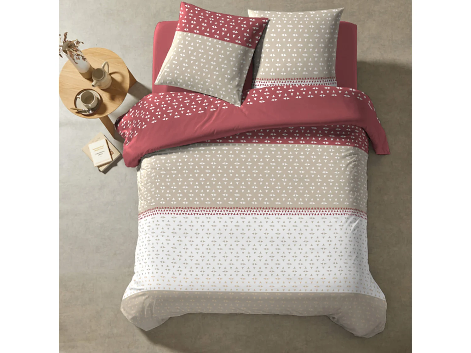 Parure de lit Mohy beige 240x220