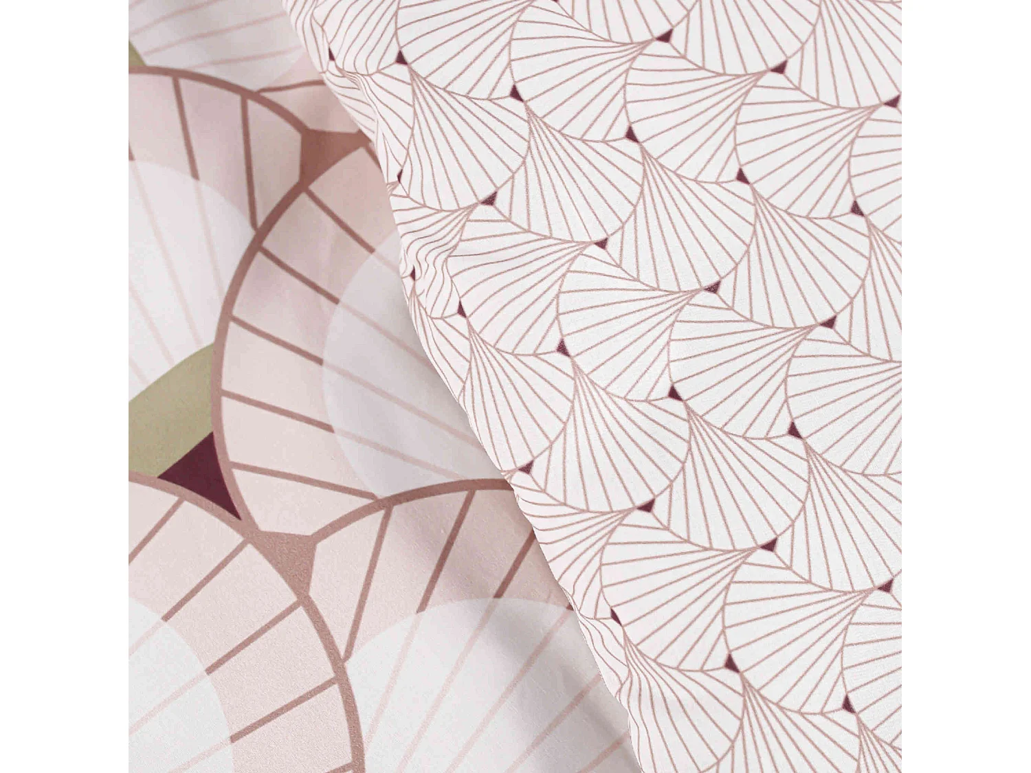 Parure de lit Mawira 2.09 imprimé blanc graphique 260x240 cm