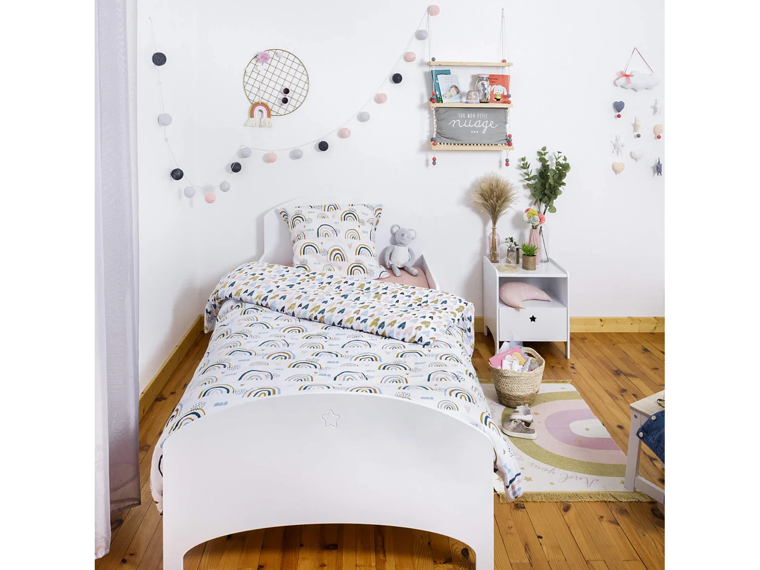 Parure de lit enfant Arcoeur 200x200 cm