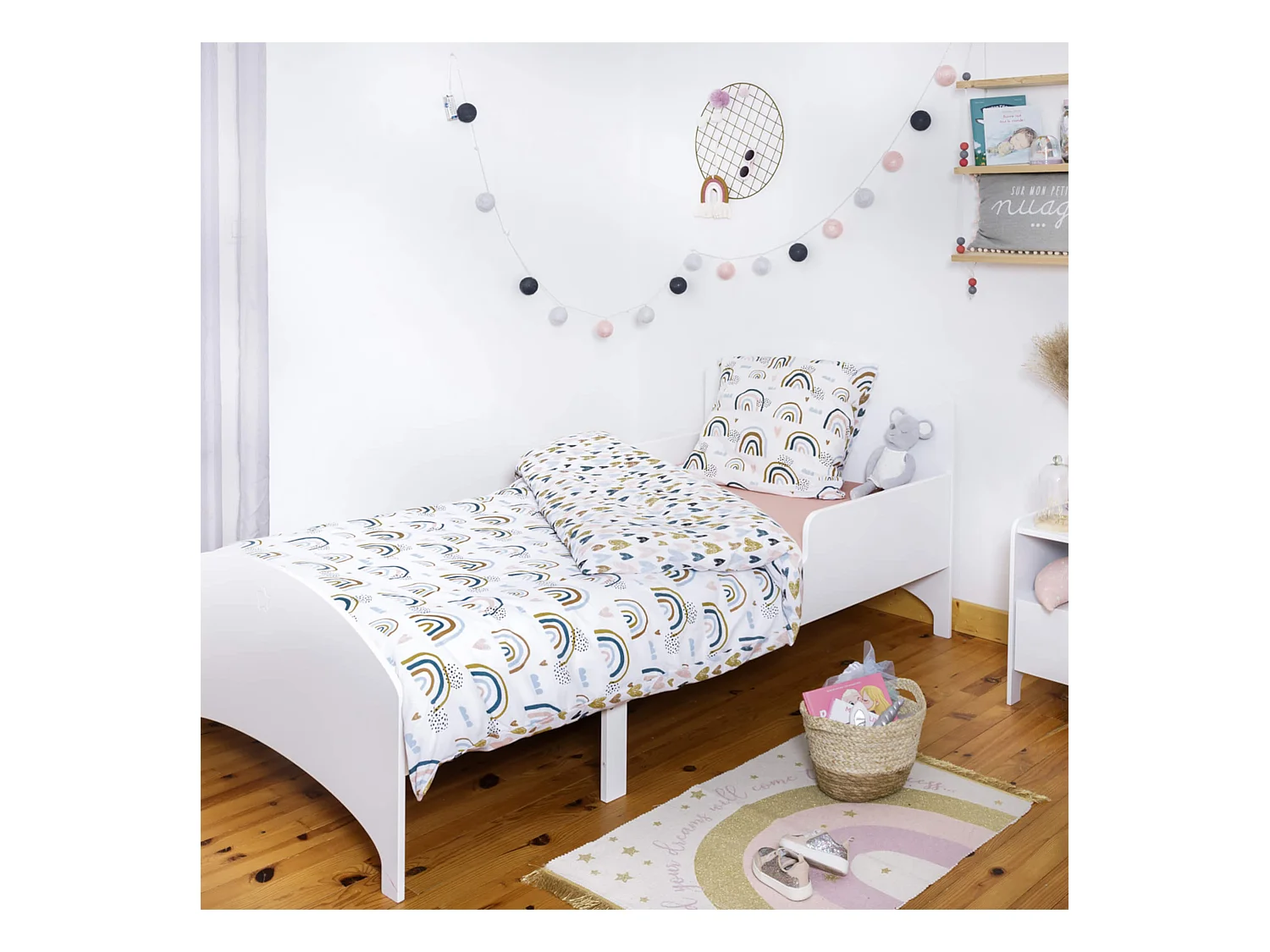 Parure de lit enfant Arcoeur 200x200 cm