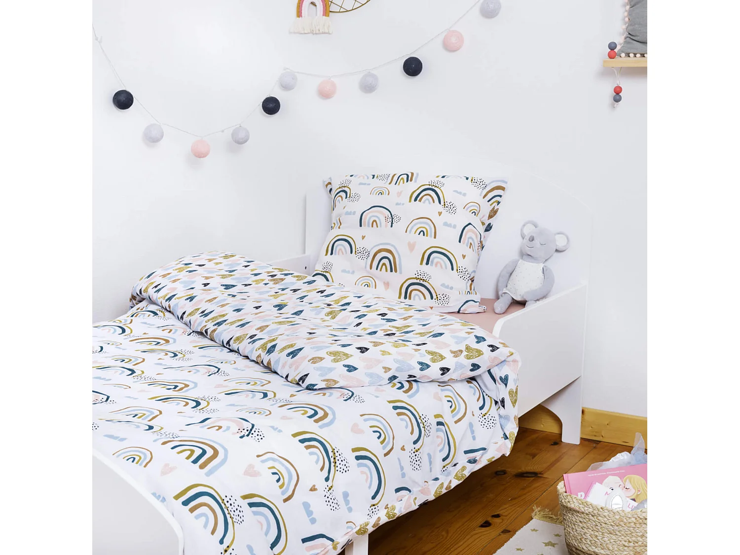 Parure de lit enfant Arcoeur 200x200 cm