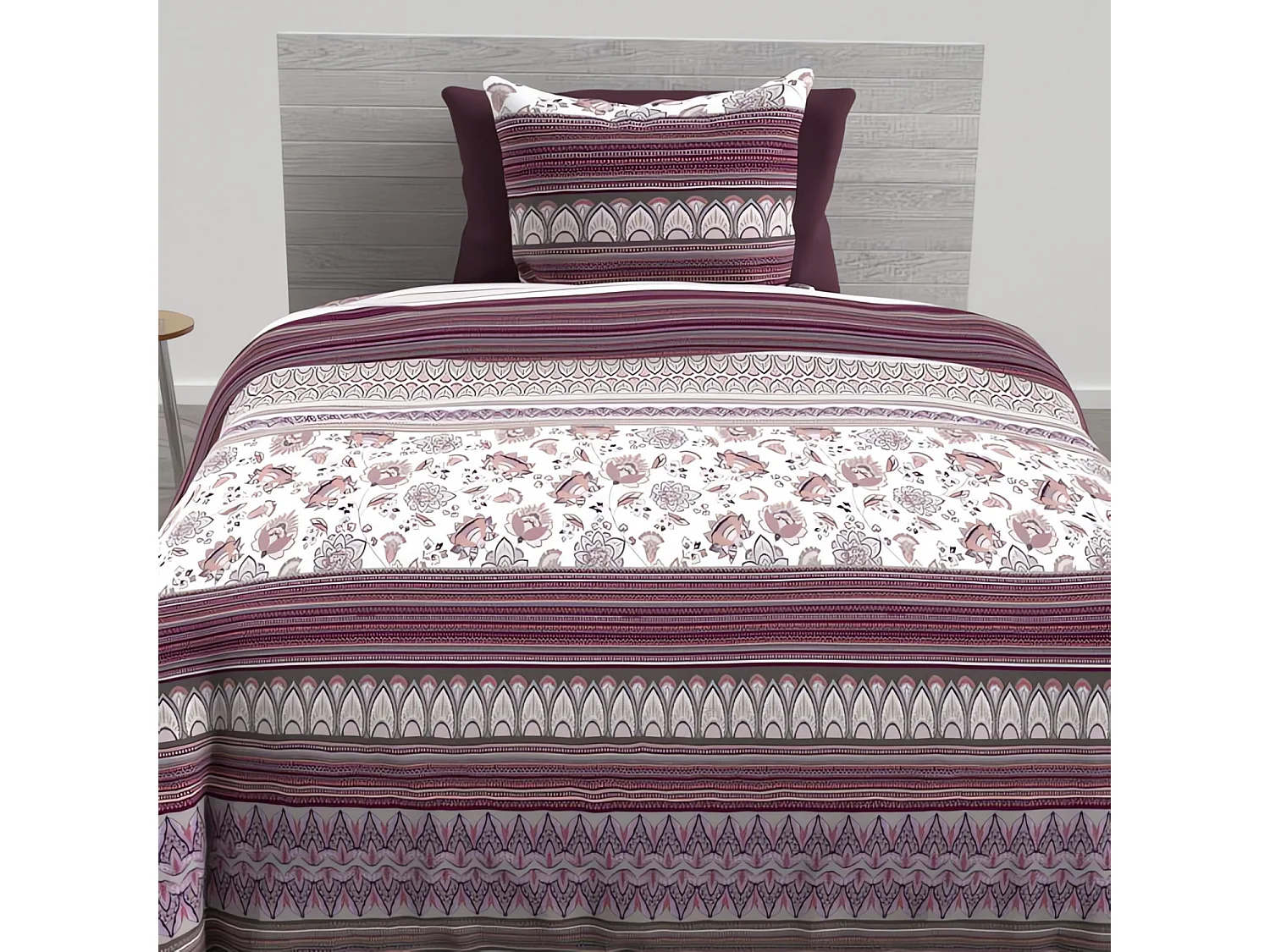 Parure de lit Jaipur blanc 140x200 cm