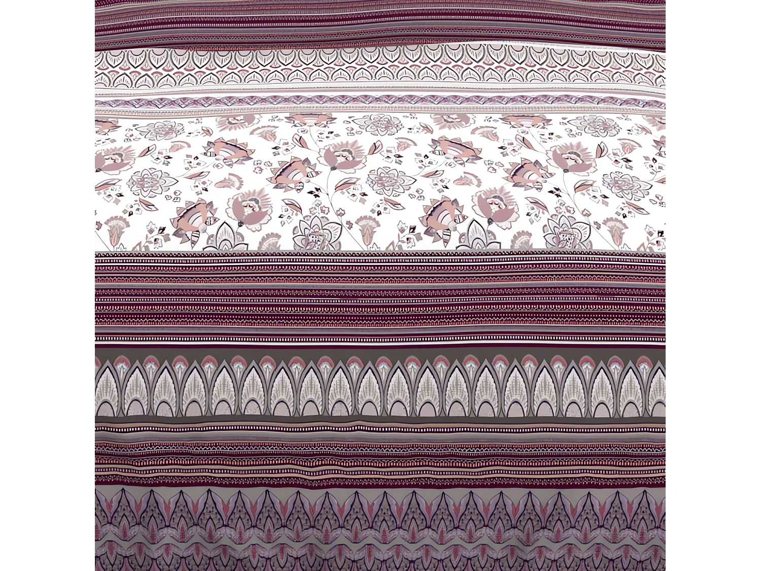 Parure de lit Jaipur blanc 140x200 cm