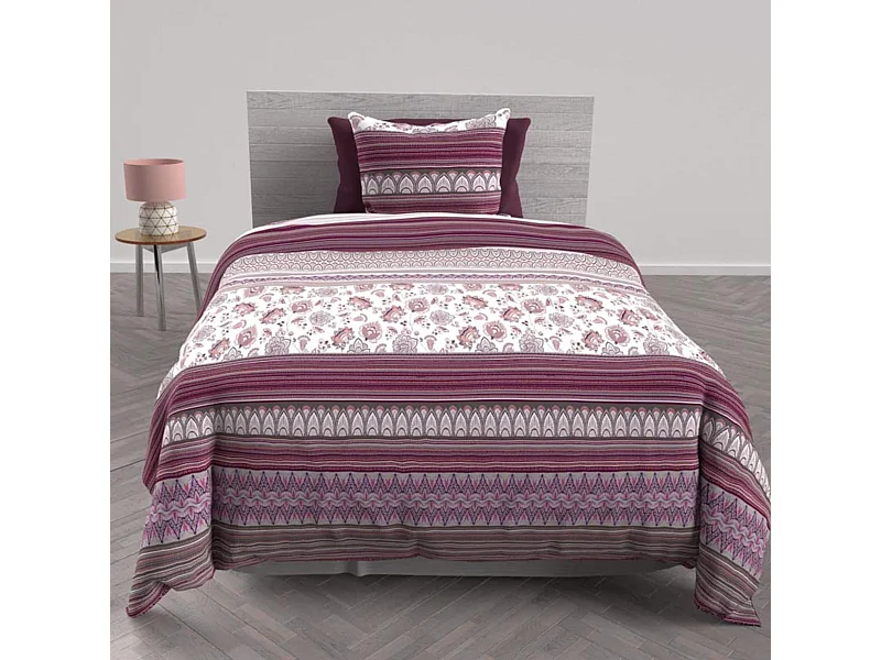 Parure de lit Jaipur blanc 140x200 cm